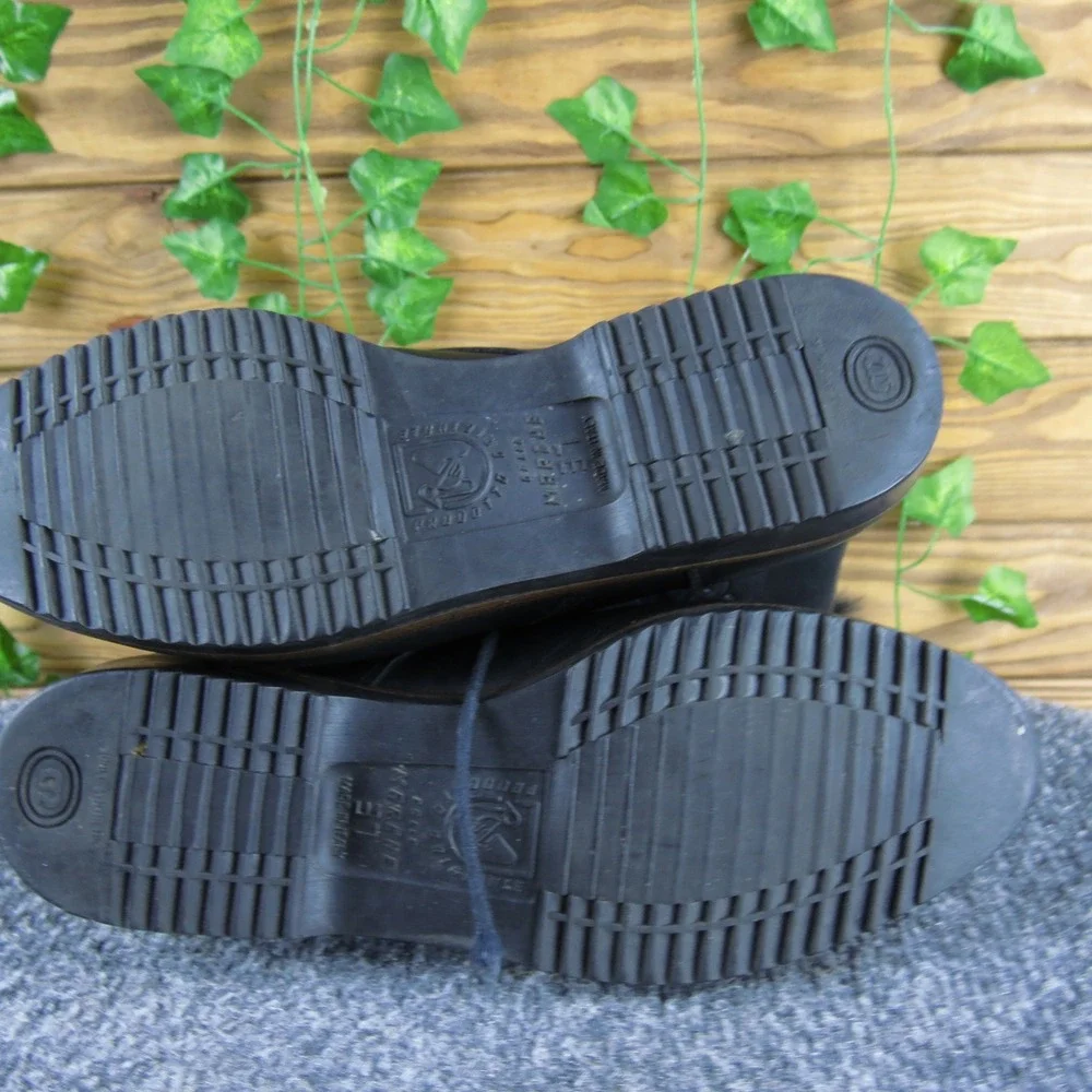 Kamouraska Canada Black Leather Fur Trim Lace Up‎ Winter Boots 7